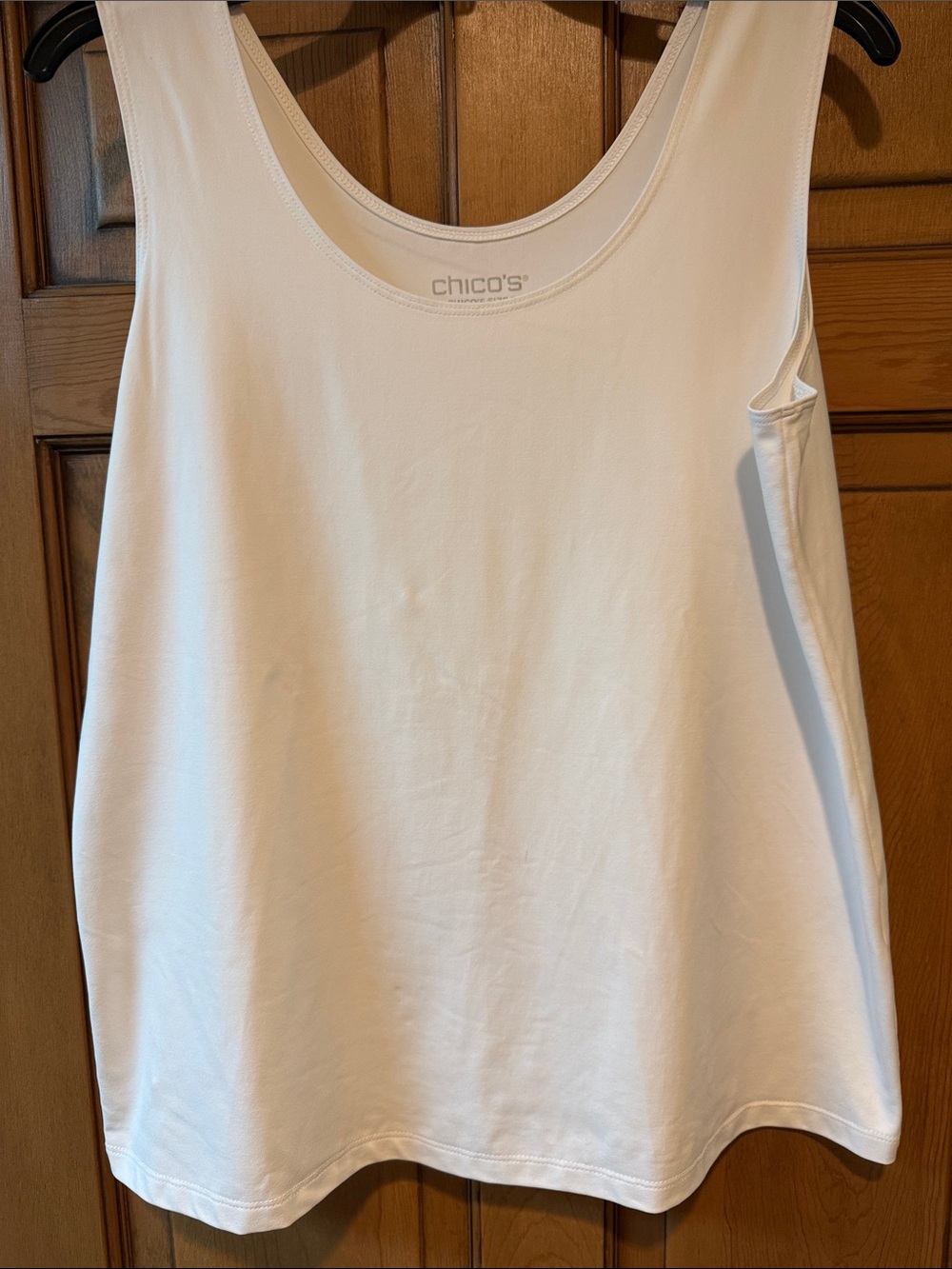 Chico's White Scoop Neck Tank